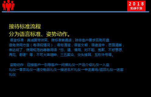 标准接待流程九字诀