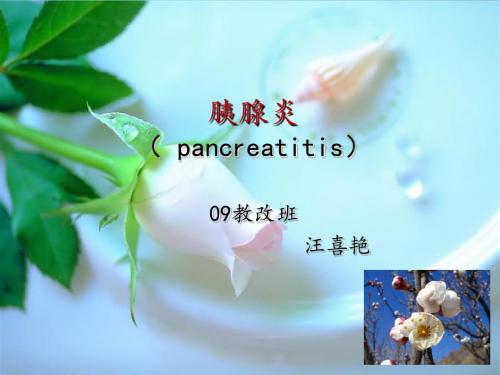 胰腺炎(pancreatitis)