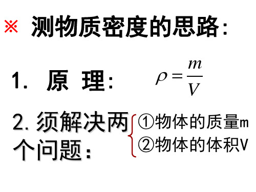 用浮力测密度的几种方法课件