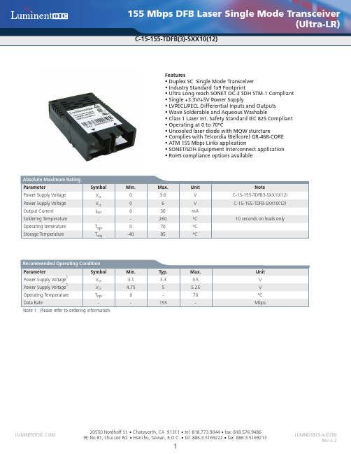 C-15-155-TDFB3-SST10资料