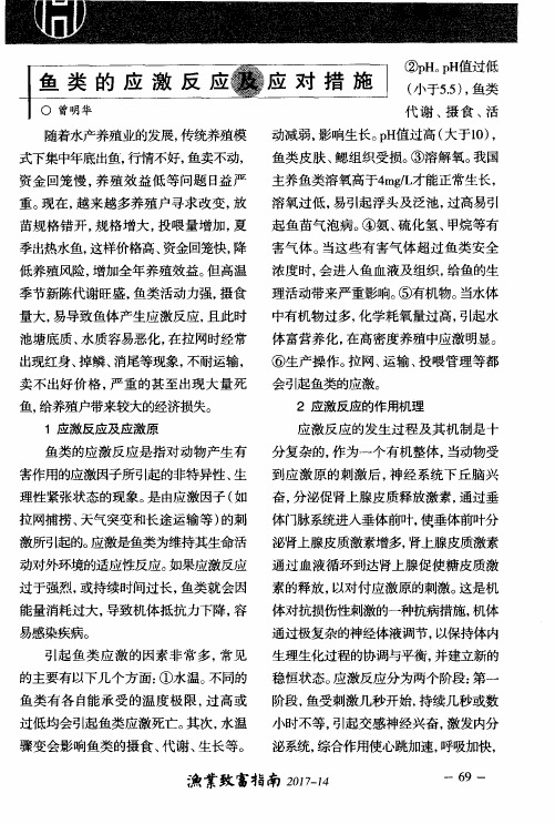 鱼类的应激反应及应对措施