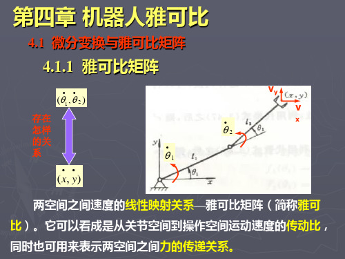 机器人学_机器人雅可比矩阵