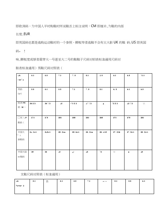 国际鞋尺码对照表(20210412014059)