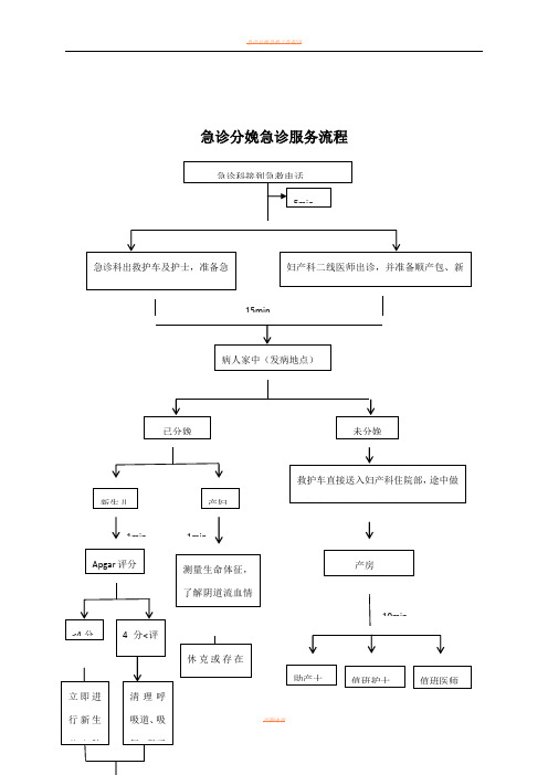 急诊分娩急诊服务流程(最新)
