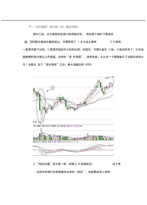 股市10种经典K线战法