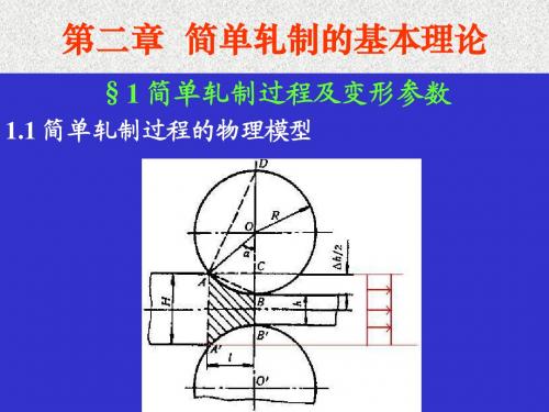 第二篇 第二章  简单轧制的基本理论