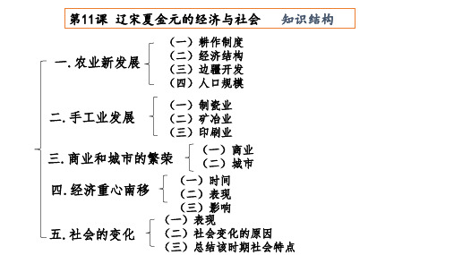 第11课辽宋夏金元的经济与社会
