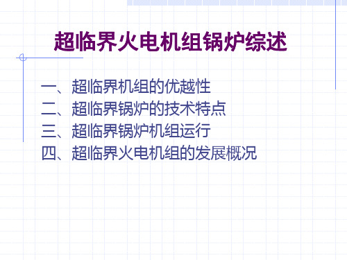 超临界机组的综述(new)