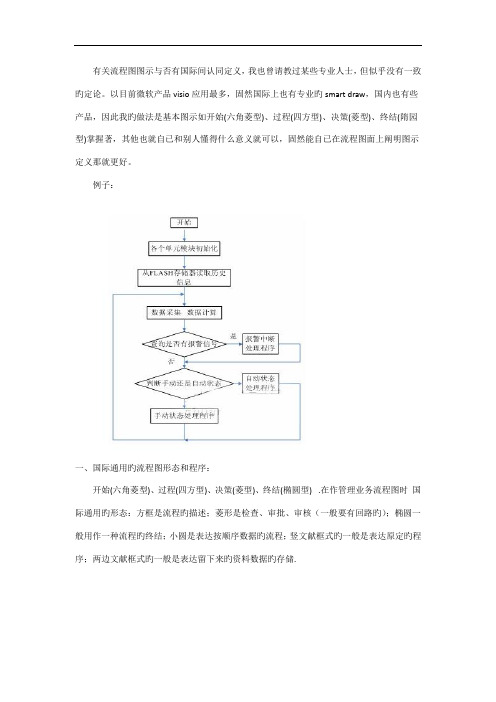 流程图规范化说明书及范例