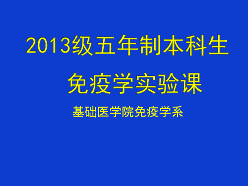 五年制免疫实验课 腹腔巨噬细胞吞噬试验