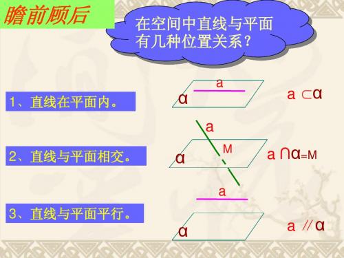 2.2.1线面平行的判定