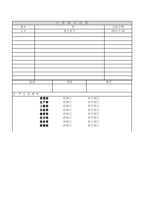 新产品试产流程图