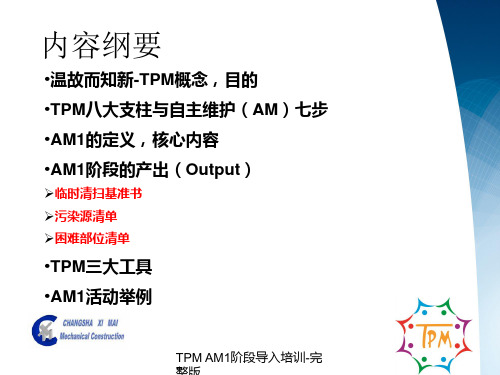 TPMAM1阶段导入培训-完整版