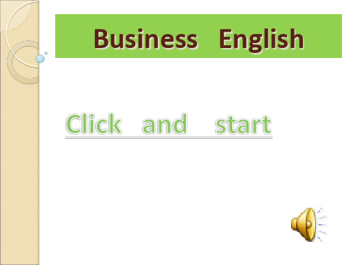 BusinessEnglishPPT课件