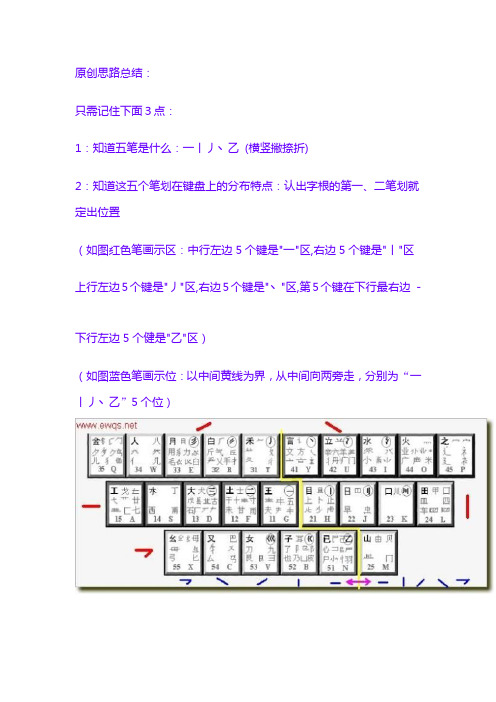 五分钟学会五笔