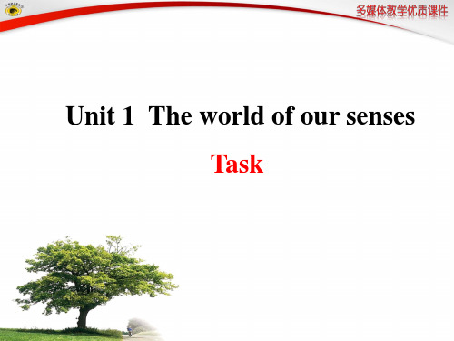 牛津高中英语模块3-Unit-1-Task课件