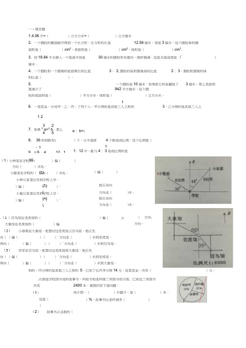 (word完整版)苏教版六年级数学易错题汇总,推荐文档