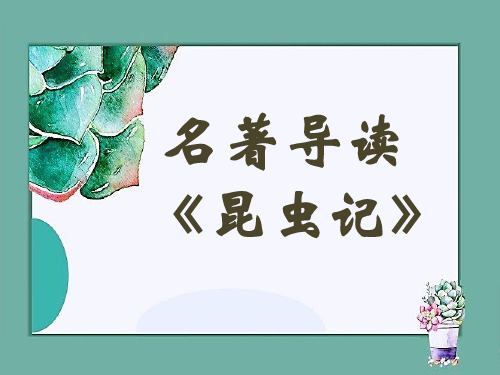 《昆虫记》名著导读ppt课件