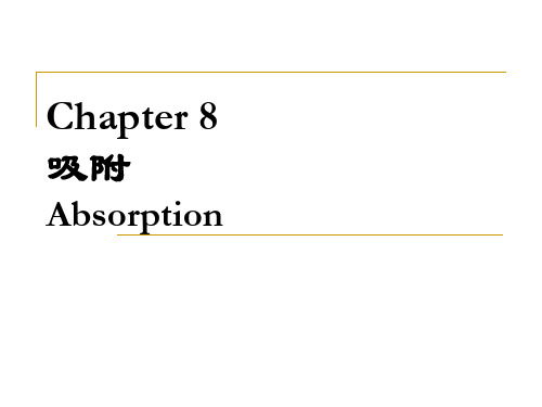 生物分离技术:Chapter 8 吸附