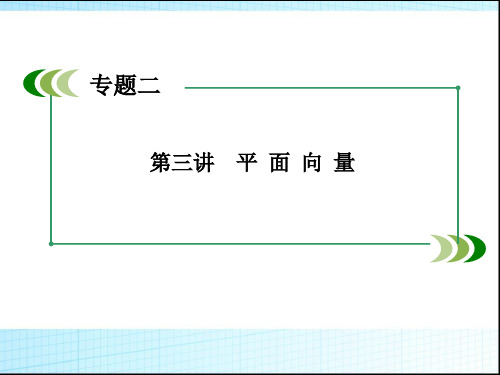 高三数学二轮专题复习课件：平面向量