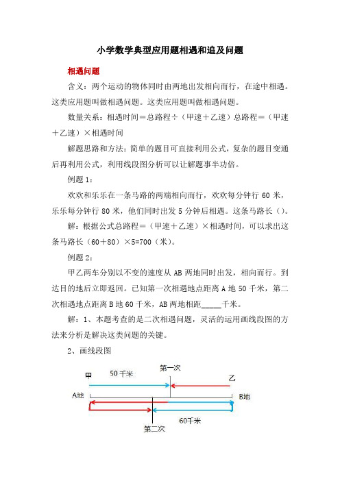 小学数学典型应用题相遇和追及问题