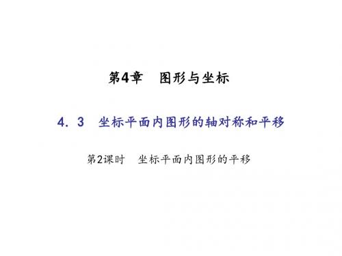 (浙教版)八年级数学上册：4.3 坐标平面内图形的轴对称和平移  第2课时 坐标平面内图形的平移