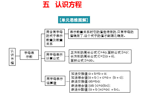 五认识方程(课件)四年级下册数学北师大版