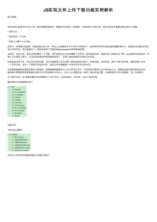 JS实现文件上传下载功能实例解析