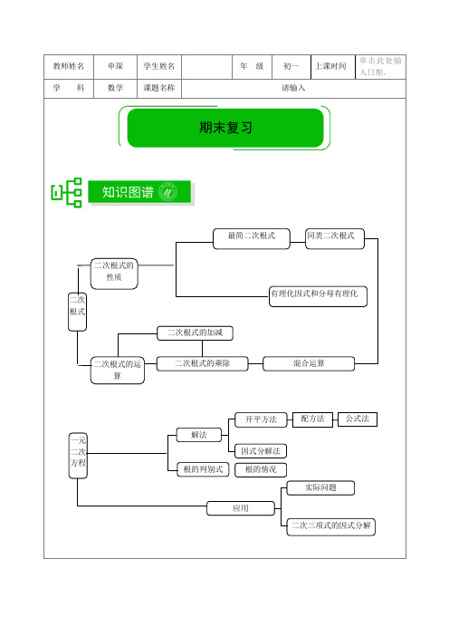 著名机构讲义秋季20-8年级数学拓展版--期末复习-教师版