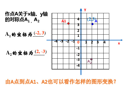 4-3 -2 坐标平面内图形的轴对称和平移22-23学年浙教版八年级数学上册