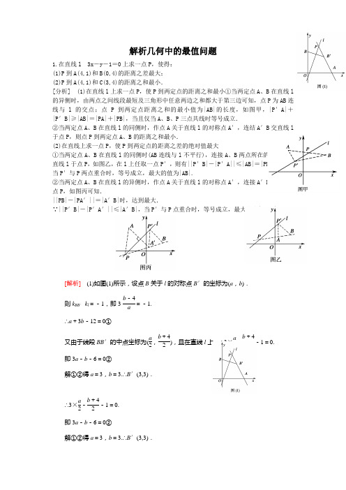 解析几何中的最值问题