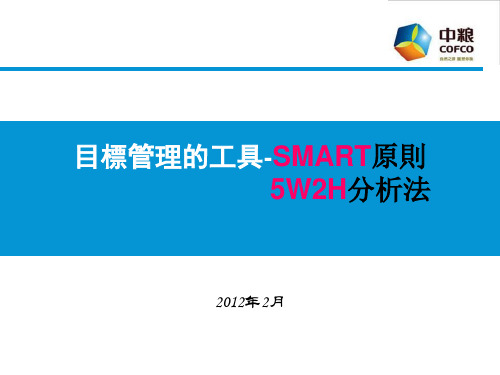 目标管理及工作计划工具(SMART原则、5W2H法则).