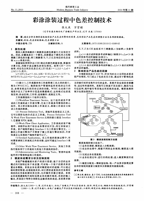 彩涂涂装过程中色差控制技术