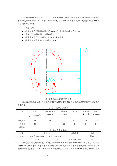 隧道ansys计算程序算例_荷载结构模式