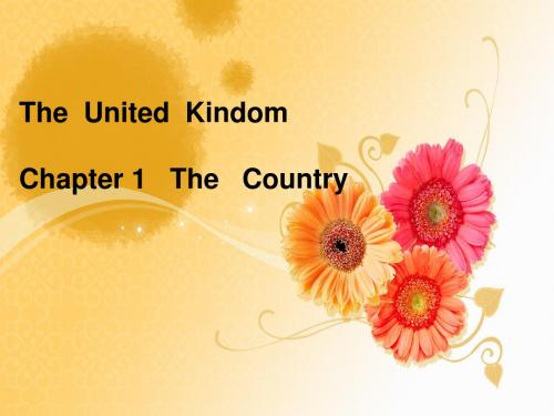 英美文化基础教程 Chapter 1 The Country