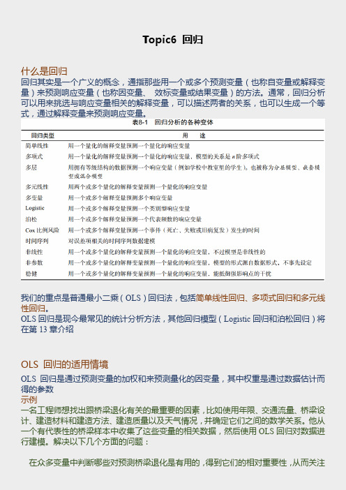 R语言实战-topic6回归分析