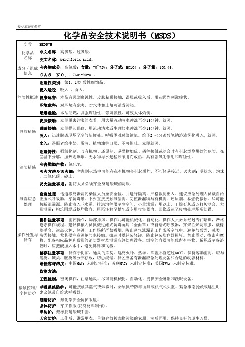 8. 高氯酸