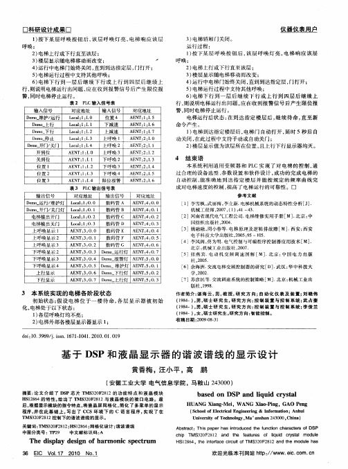 基于DSP和液晶显示器的谐波谱线的显示设计