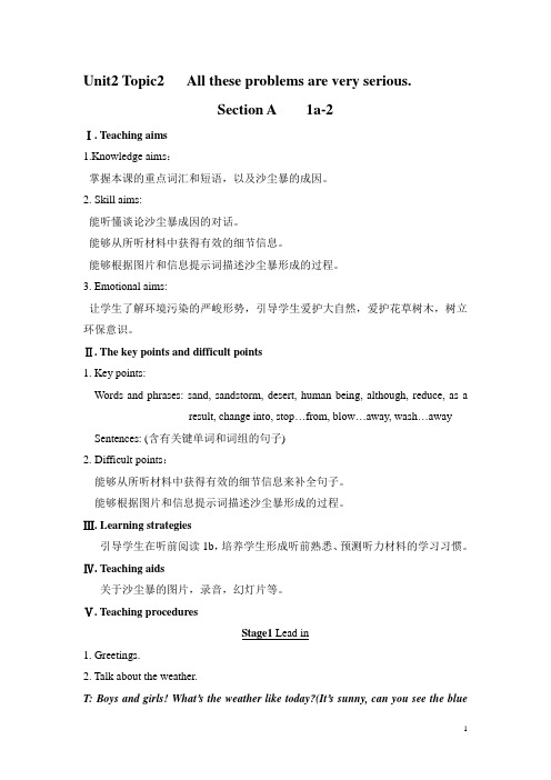 Unit2 Topic2   All these problems are very serious教案08