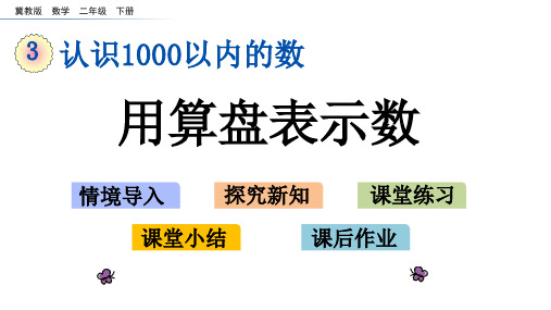 《用算盘表示数》PPT教学课件