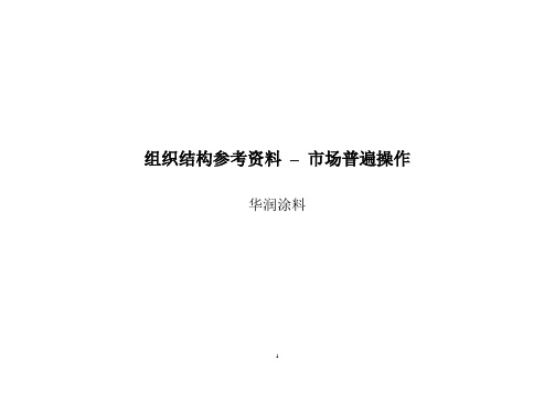 组织结构参考资料 – 市场普遍操作.doc