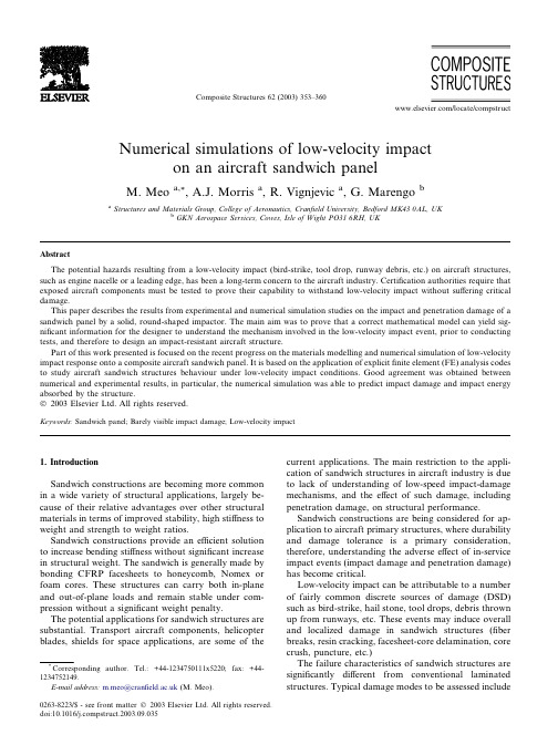 Numerical simulations of low-velocity impact