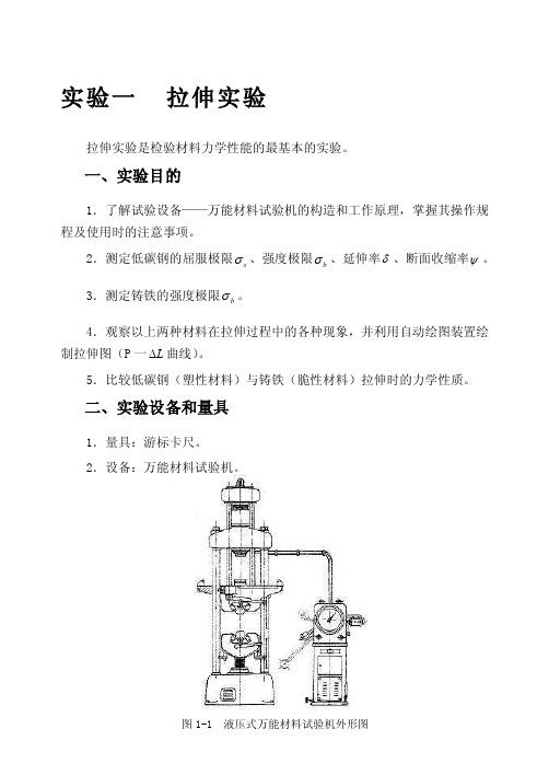 拉伸实验——精选推荐