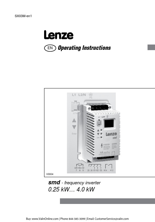 Lenze 0.25 kW…4.0 kW V0004 SX03M EN smd-变频器-en1使用说