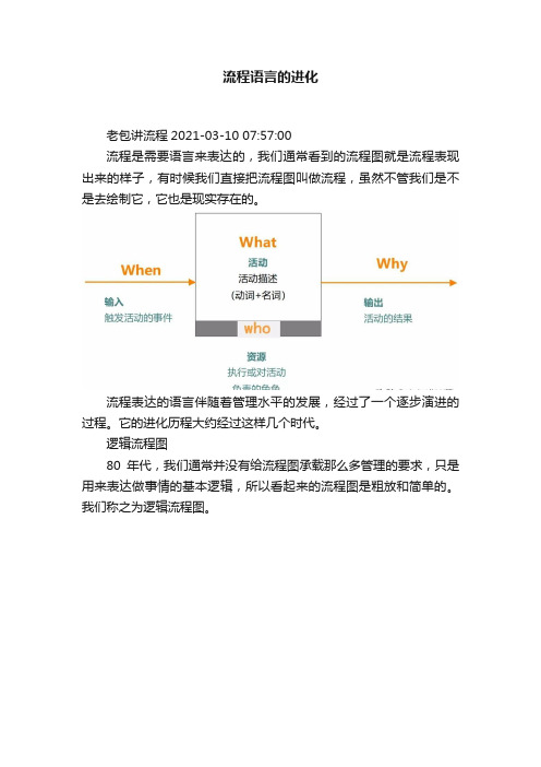 流程语言的进化