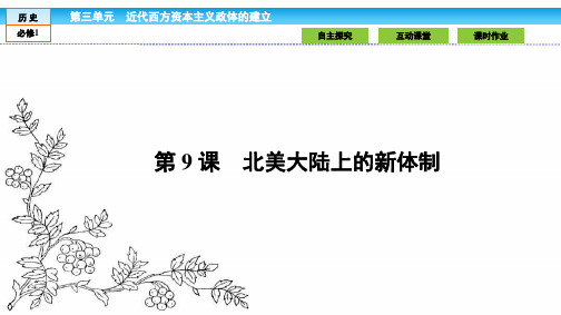 2016-2017学年(岳麓版)高中历史必修1课件 第三单元 近代西方资本主义政体的建立 3.9