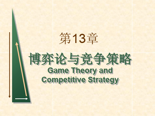 第13章 博弈论与竞争策略(略-仅讲博弈定义的三要素)共102页PPT资料