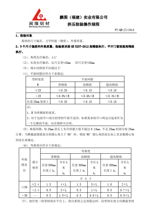 JZ004.挤压检验规程