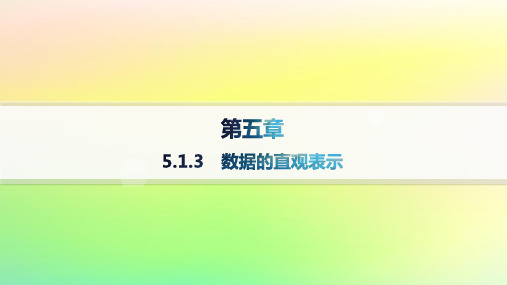 新教材高中数学第5章统计与概率5-1统计5-1-3数据的直观表示新人教B版必修第二册