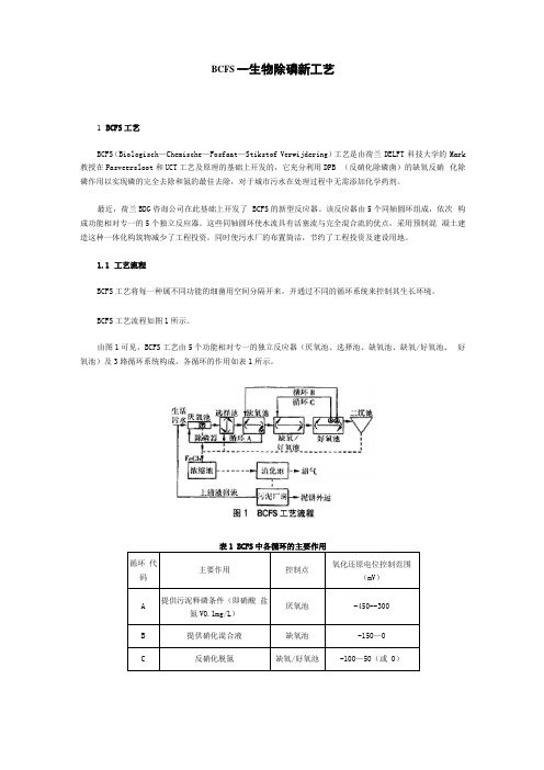 BCFS—生物除磷新工艺